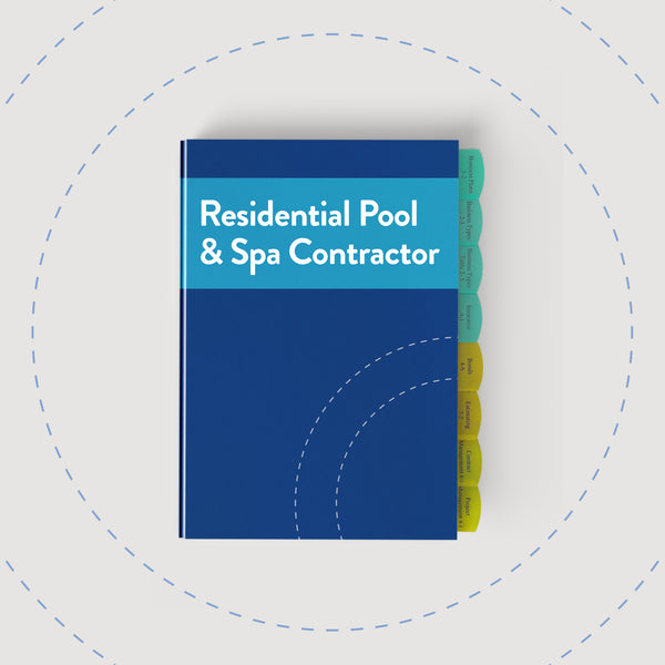 Residential Pool and Spa Contractor License Book Bundle - Trade Only - MyContractorExam.com