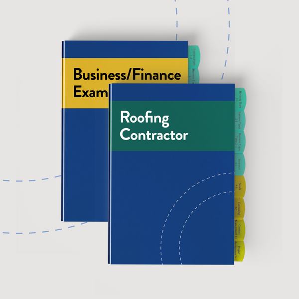 Roofing Contractor License Book Bundle