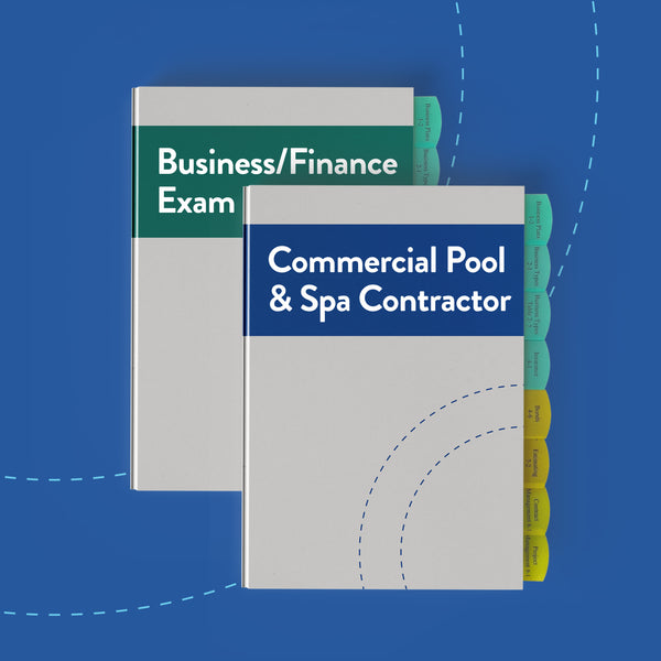 Commercial Pool And Spa Contractor License Book Bundle