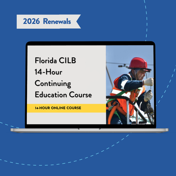 Florida CILB 14-Hour Continuing Education - Online Course