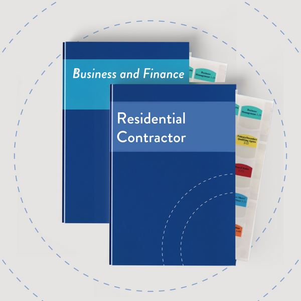 Florida Residential Contractor Exam Book and Tab Set