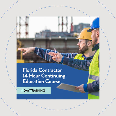 1 DAY  - Florida Contractor 14 Hour Continuing Education LIVE Course 